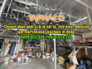 phân phối vật tư linh kiện mái hiên mái che xếp TaPhaCo