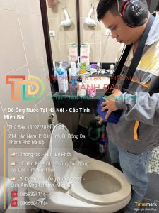 Siêu âm rò rỉ nước ở quận Đống Đa, Hà Nội