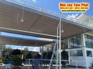 Sửa chữa - thay bạt mái che, mái xếp, mái hiên di động tại Hà Nội