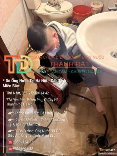 Dịch vụ thông tắc cống giá rẻ ở các tỉnh Miền Bắc