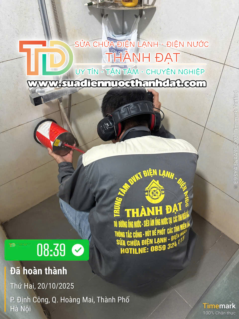 Điện nước Thành Đạt: Đơn Vị Siêu Âm Rò Nước Hà Nội Chuyên Nghiệp – Có Mặt Sau 30 Phút