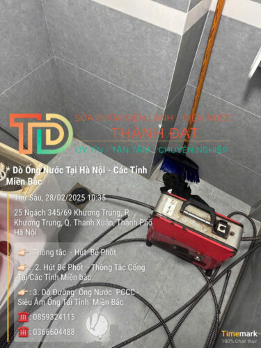 Thông tắc cống ở Thanh Xuân Hà Nội