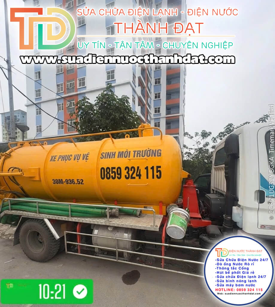 Dịch vụ thông hút bể phốt Thành Đạt
