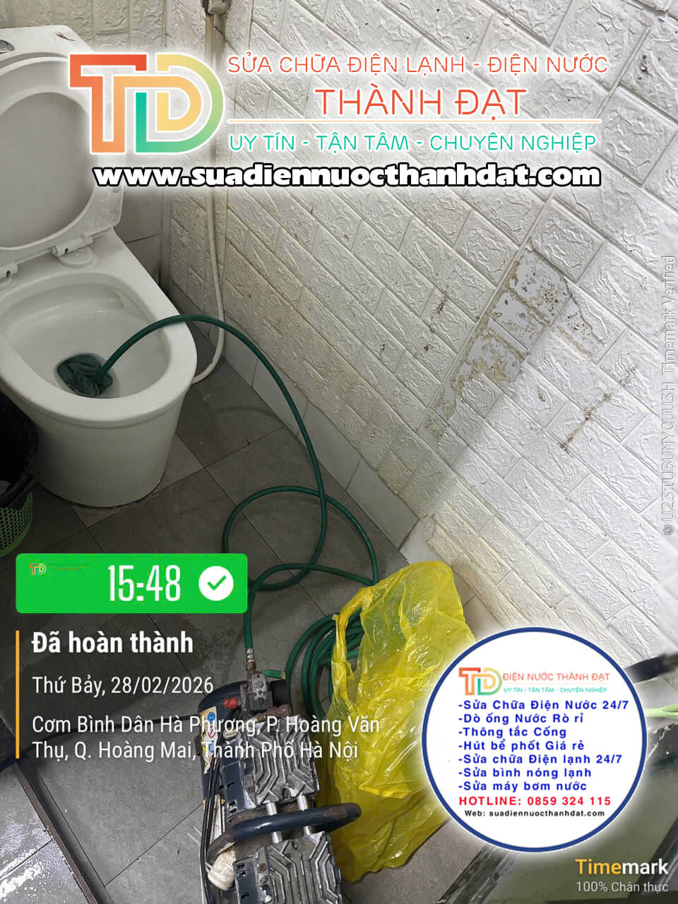 Thông Tắc Bồn Cầu Hà Nội Urenco Bằng Máy Hiện Đại – Nhanh, Sạch, Tiết Kiệm
