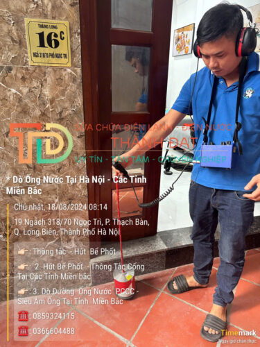 Thợ siêu âm nước rò rỉ tại Thạch Bàn, quận Long Biên, Hà Nội